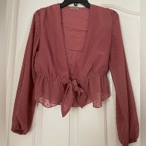 Cute knot tie top